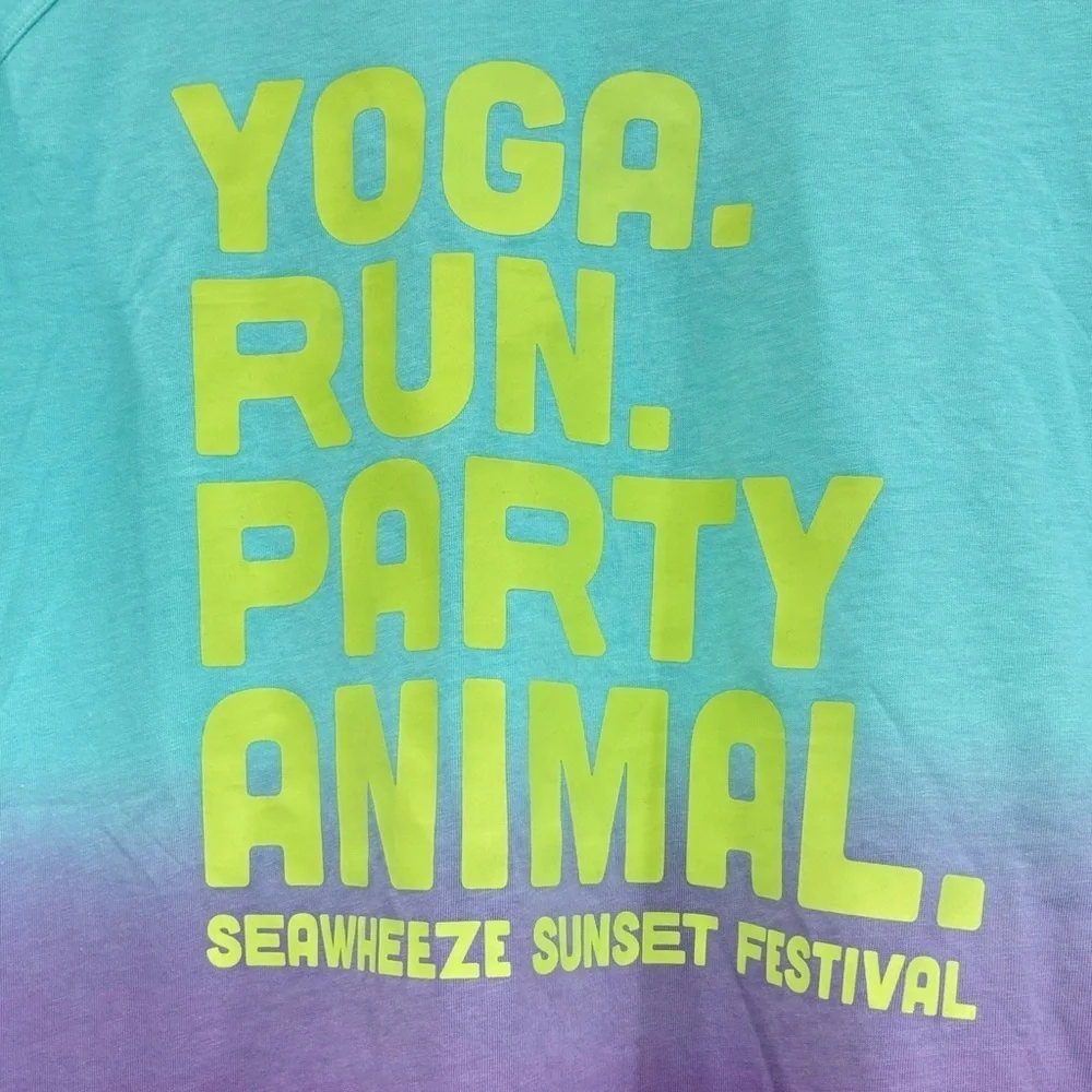 NWT Lululemon Emerald Long Sleeve Sunset Festival Shirt Seawheeze Size 8